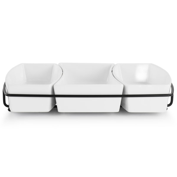 Gibson Elite Rectangular Divided Serving Dish Wayfair